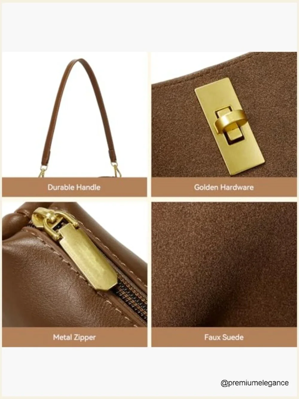 Mini Faux Suede Bucket Bag Crossbody Shoulder Purse Hobo